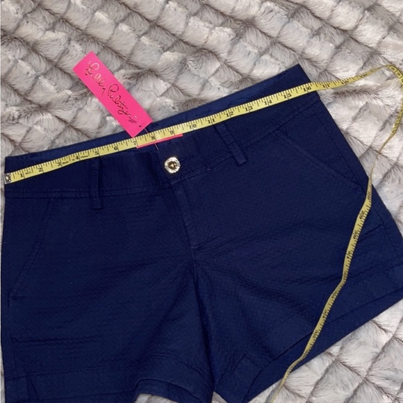 Lilly Pulitzer 5” inseam Jacquard Callahan Shorts True Navy NEW - Picture 7 of 8